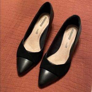 Clarks leather heels